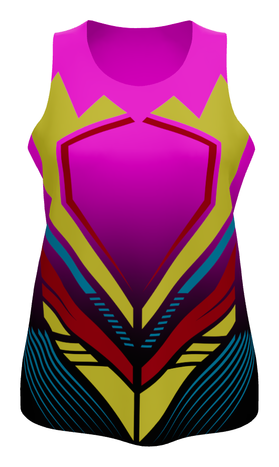 Female Sprinter Running Tank, design 10